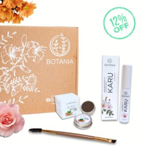 fortalecedor y cepillo de pestañas y cejas, bálsamo