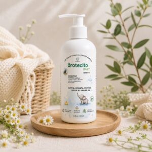 shampoo para cabello y cuerpo bebés